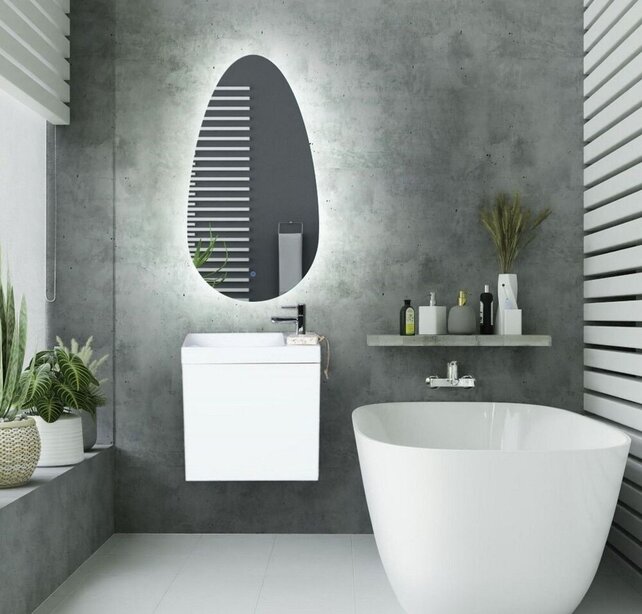 Badkamerspiegel Gliss Triton met LED verlichting 40x75cm