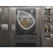 Gliss Design Badkamerspiegel met verlichting Fury Satine 100cm met verwarming dimbaar LED