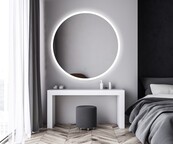 Gliss Design Badkamerspiegel Rond Circum 120cm met Framework Verlichting met verwarming dimbaar LED