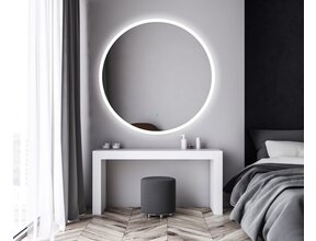 Gliss Design Badkamerspiegel Rond Circum 120cm met Framework Verlichting met verwarming dimbaar LED