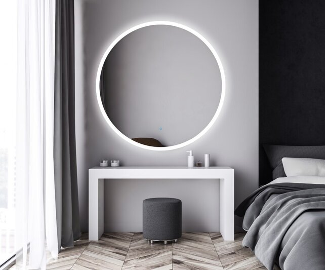 Gliss Design Badkamerspiegel Rond Circum 120cm met Framework Verlichting met verwarming dimbaar LED
