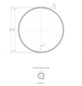 Gliss Design Badkamerspiegel Rond Circum 100cm met Framework Verlichting met verwarming dimbaar LED Gliss Design Badkamerspiegel Rond Circum 100cm met Framework Verlichting met verwarming dimbaar LED