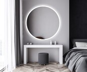 Gliss Design Badkamerspiegel Rond Circum 80cm met Framework Verlichting met verwarming dimbaar LED Gliss Design Badkamerspiegel Rond Circum 80cm met Framework Verlichting met verwarming dimbaar LED