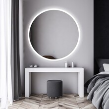 Gliss Design Badkamerspiegel Rond Circum 60cm met Framework Verlichting met verwarming dimbaar LED