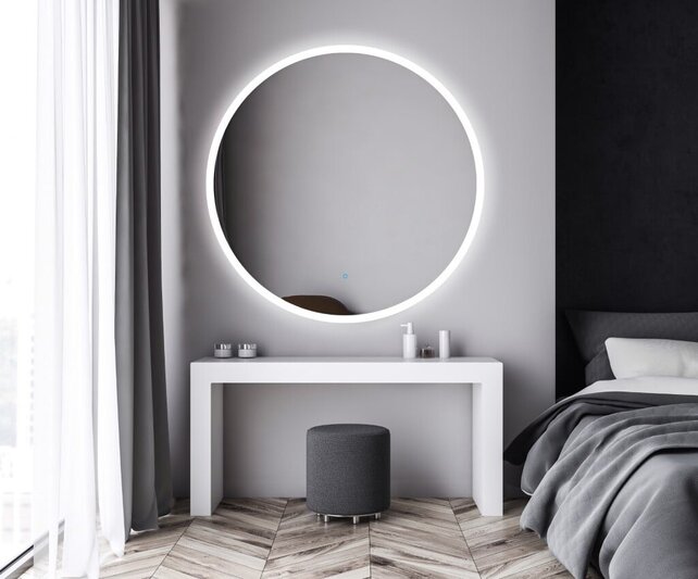 Gliss Design Badkamerspiegel Rond Circum 40cm met Framework Verlichting met verwarming dimbaar LED