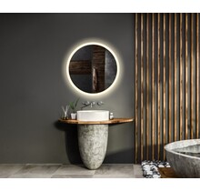 Gliss Design Badkamerspiegel Rond Circum 40cm met Framework Verlichting met verwarming dimbaar LED