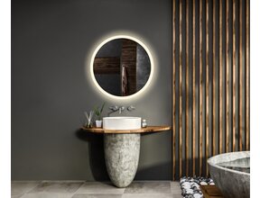 Gliss Design Badkamerspiegel Rond Circum 40cm met Framework Verlichting met verwarming dimbaar LED
