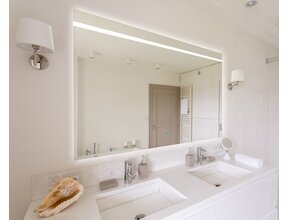 Gliss Design Badkamerspiegel met verlichting Decora 180 cm Horizontaal LED met spiegelverwarming