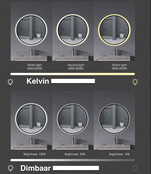 Gliss Design Badkamerspiegel met verlichting Decora 140 cm Horizontaal LED met spiegelverwarming