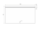 Gliss Design Badkamerspiegel met verlichting Decora 120 cm Horizontaal LED met spiegelverwarming Gliss Design Badkamerspiegel met verlichting Decora 120 cm Horizontaal LED met spiegelverwarming