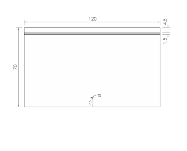 Gliss Design Badkamerspiegel met verlichting Decora 120 cm Horizontaal LED met spiegelverwarming Gliss Design Badkamerspiegel met verlichting Decora 120 cm Horizontaal LED met spiegelverwarming