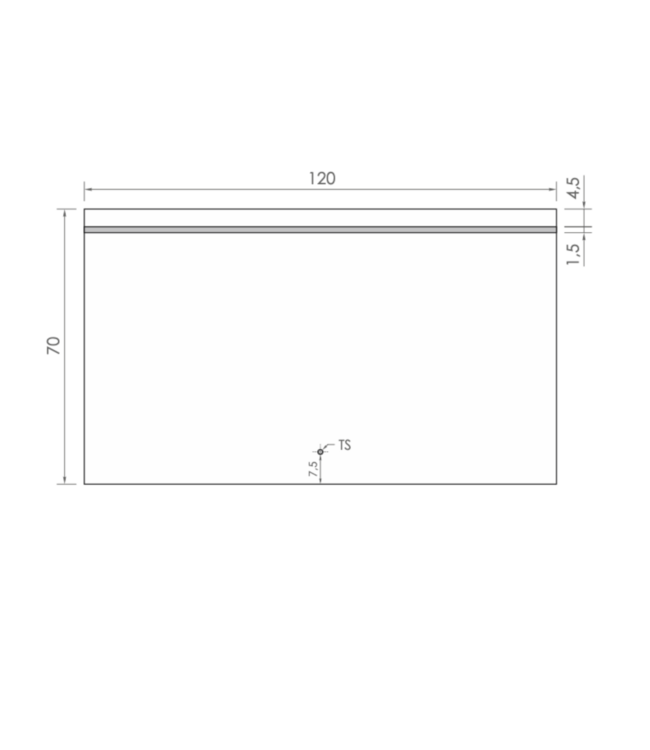 GLISS DESIGN Gliss Design Badkamerspiegel met verlichting Decora 120 cm Horizontaal LED met spiegelverwarming