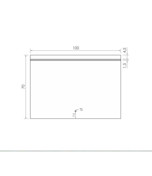 Gliss Design Badkamerspiegel met verlichting Decora 100 cm Horizontaal LED met spiegelverwarming