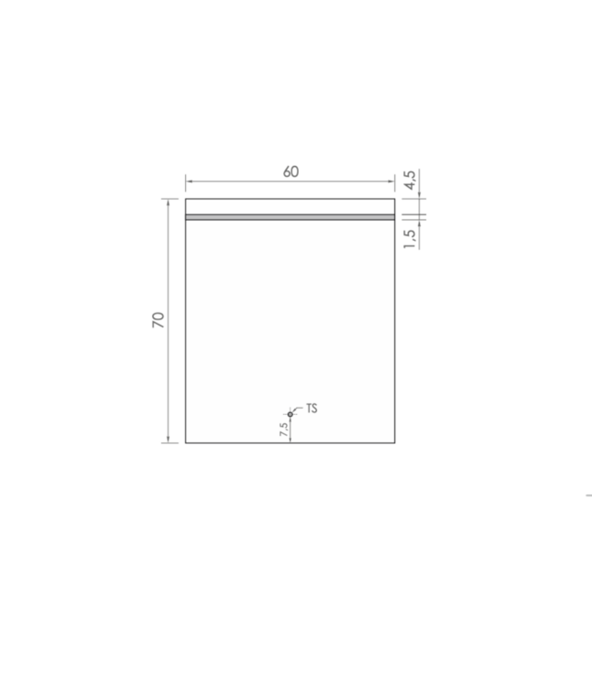 Gliss Design Badkamerspiegel met verlichting Decora 60 cm Horizontaal LED met spiegelverwarming