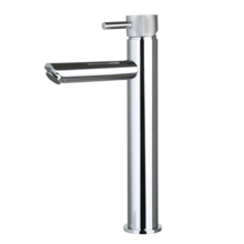 Wastafelkraan Ribbed Chroom Opbouw Hoog 30cm