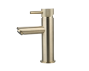 Wastafelkraan Ribbed Goud geborsteld Opbouw Laag 19cm Wastafelkraan Ribbed Goud geborsteld Opbouw Laag 19cm