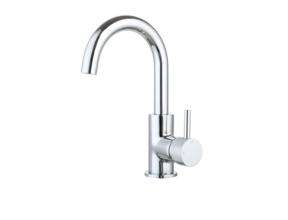 Wastafelkraan Ribbed Largo Chroom draaibaar uitloop Opbouw 26cm