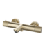 SANI-SUPPLY Badkraan Ribbed Geborsteld Goud thermostaatkraan Opbouw met baduitloop 15 HoH