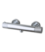 SANI-SUPPLY Douchekraan Ribbed Chroom thermostaatkraan Opbouw 15 HoH