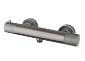 Douchekraan Ribbed Gun Metal thermostaatkraan Opbouw 15 HoH