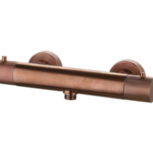 Douchekraan Ribbed Koper Brons thermostaatkraan Opbouw 15 HoH