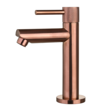 Toiletkraan Ribbed Koper Brons Opbouw 16cm