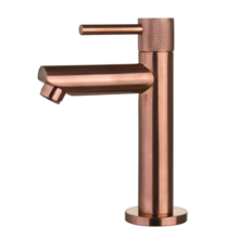 Toiletkraan Ribbed Koper Brons Opbouw 16cm