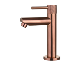 Toiletkraan Ribbed Koper Brons Opbouw 16cm