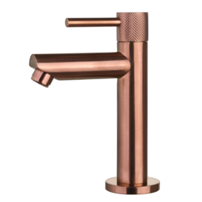 Toiletkraan Ribbed Koper Brons Opbouw 16cm