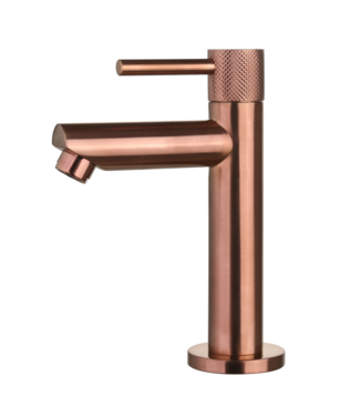 SANI-SUPPLY Toiletkraan Ribbed Koper Brons Opbouw 16cm