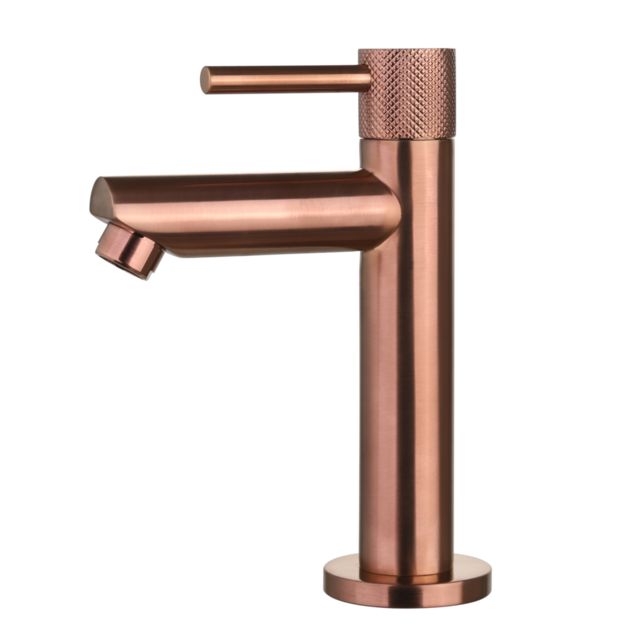 Toiletkraan Ribbed Koper Brons Opbouw 16cm