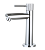 Toiletkraan Ribbed Chroom Opbouw 16cm