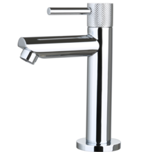 Toiletkraan Ribbed Chroom Opbouw 16cm