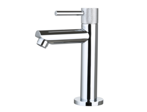 Toiletkraan Ribbed Chroom Opbouw 16cm