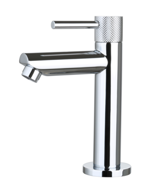 SANI-SUPPLY Toiletkraan Ribbed Chroom Opbouw 16cm