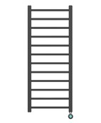 Elektrische Handdoekradiator Zwart 120x50 cm 413 Watt