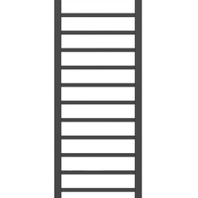 Elektrische Handdoekradiator Zwart 120x50 cm 413 Watt