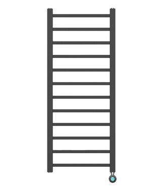 BELRAD Elektrische Handdoekradiator Zwart 120x50 cm 413 Watt