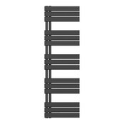Handdoekradiator BUC Zwart 160x50 cm 755 Watt Links aansluiting