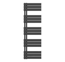 Handdoekradiator BUC Zwart 160x50 cm 755 Watt Links aansluiting