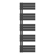 Handdoekradiator BUC Zwart 160x50 cm 755 Watt Links aansluiting