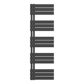 Handdoekradiator BUC Zwart 160x50 cm 755 Watt Links aansluiting