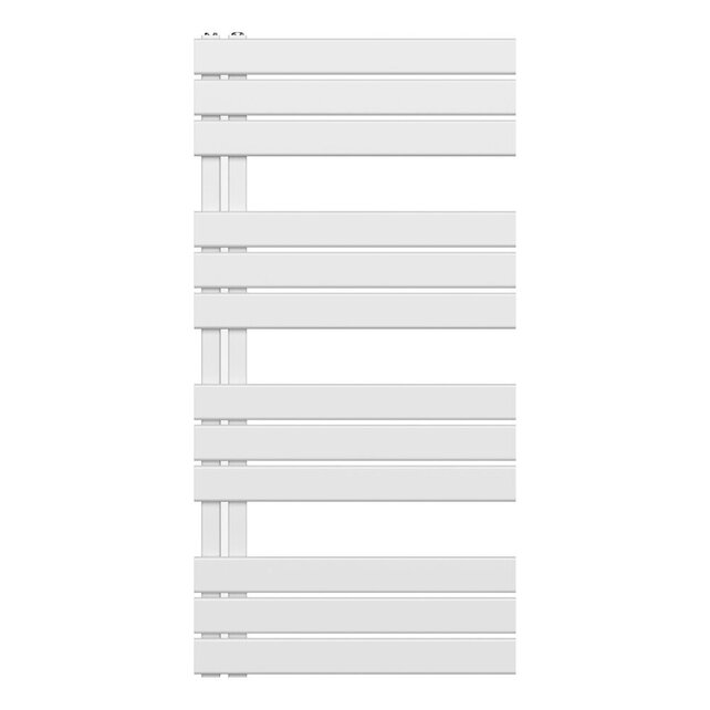 Handdoekradiator BUC Wit 120x60 cm 681 Watt Links aansluiting