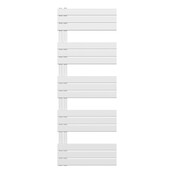 Handdoekradiator BUC Wit 160x60 cm 864 Watt Links aansluiting