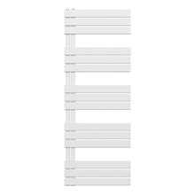 Handdoekradiator BUC Wit 160x60 cm 864 Watt Links aansluiting