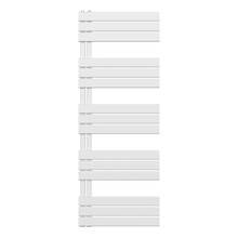 Handdoekradiator BUC Wit 160x60 cm 864 Watt Links aansluiting