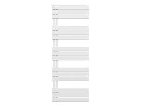 Handdoekradiator BUC Wit 160x60 cm 864 Watt Links aansluiting