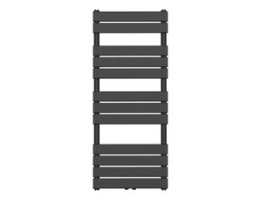 Handdoekradiator BFR Zwart 120x50 cm 593 Watt Midden aansluiting