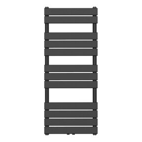 Handdoekradiator BFR Zwart 120x50 cm 593 Watt Midden aansluiting