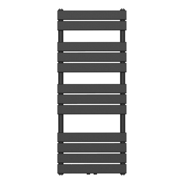 Handdoekradiator BFR Zwart 120x50 cm 593 Watt Midden aansluiting Handdoekradiator BFR Zwart 120x50 cm 593 Watt Midden aansluiting